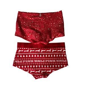 Pink Victoria’s Secret Holiday Panty